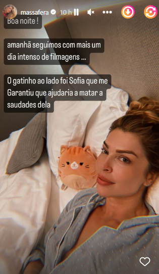 Grazi Massafera mostra presente que ganhou da filha para amenizar saudade