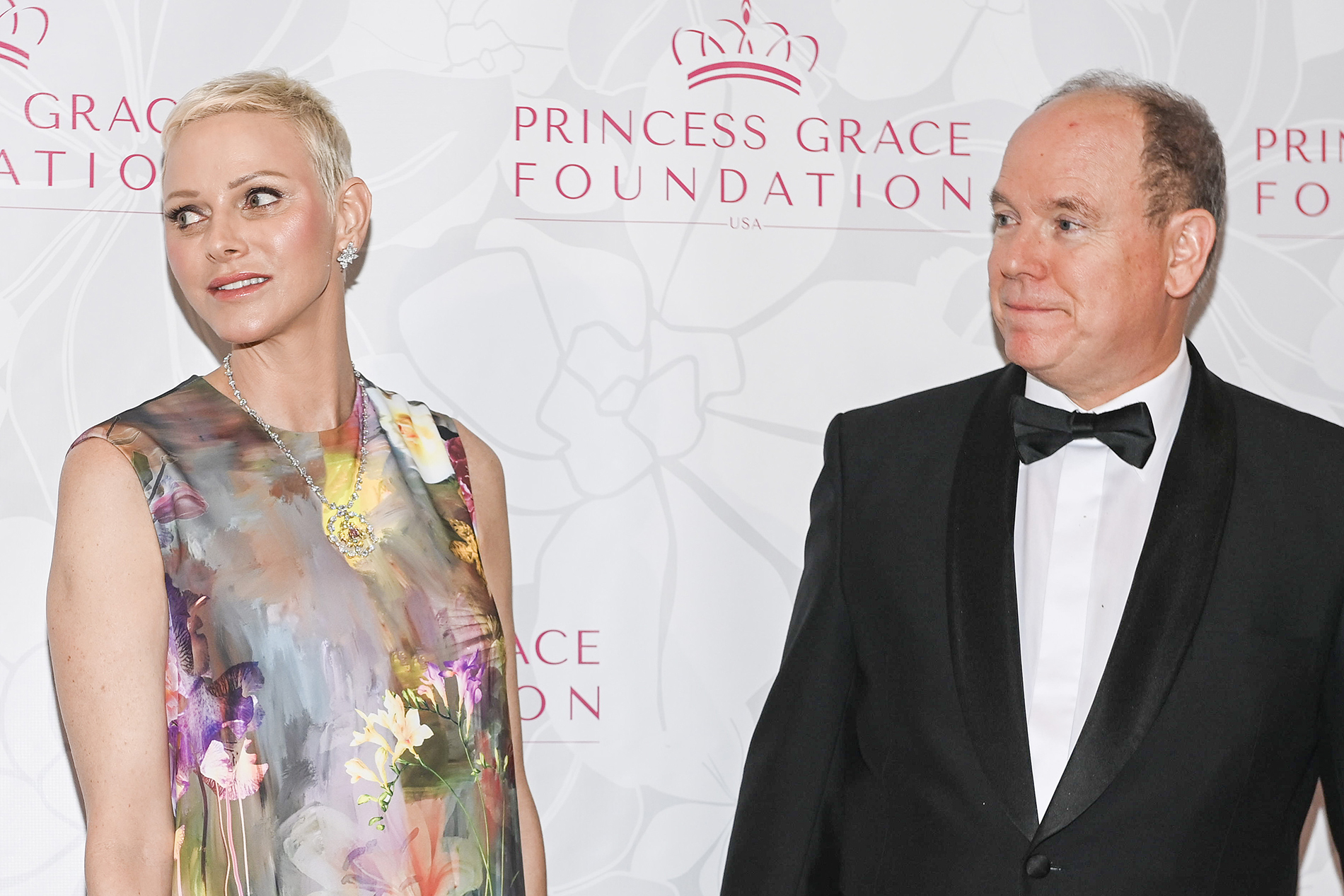 Princesa Charlene e o príncipe Albert