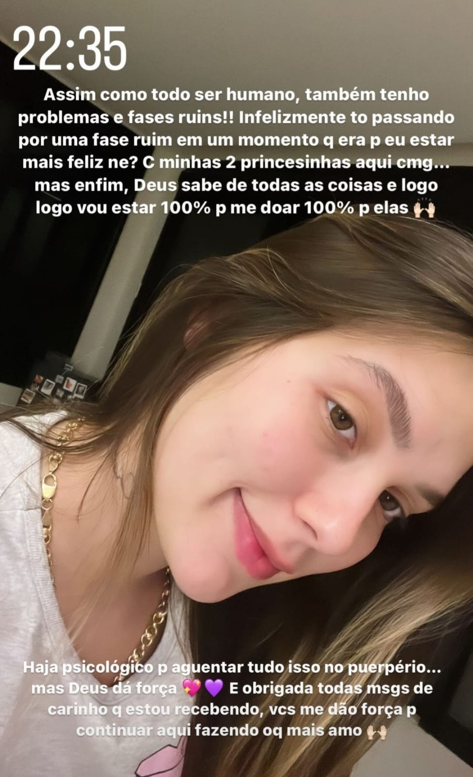 Virginia desabafa sobre puerpério nos stories - Instagram