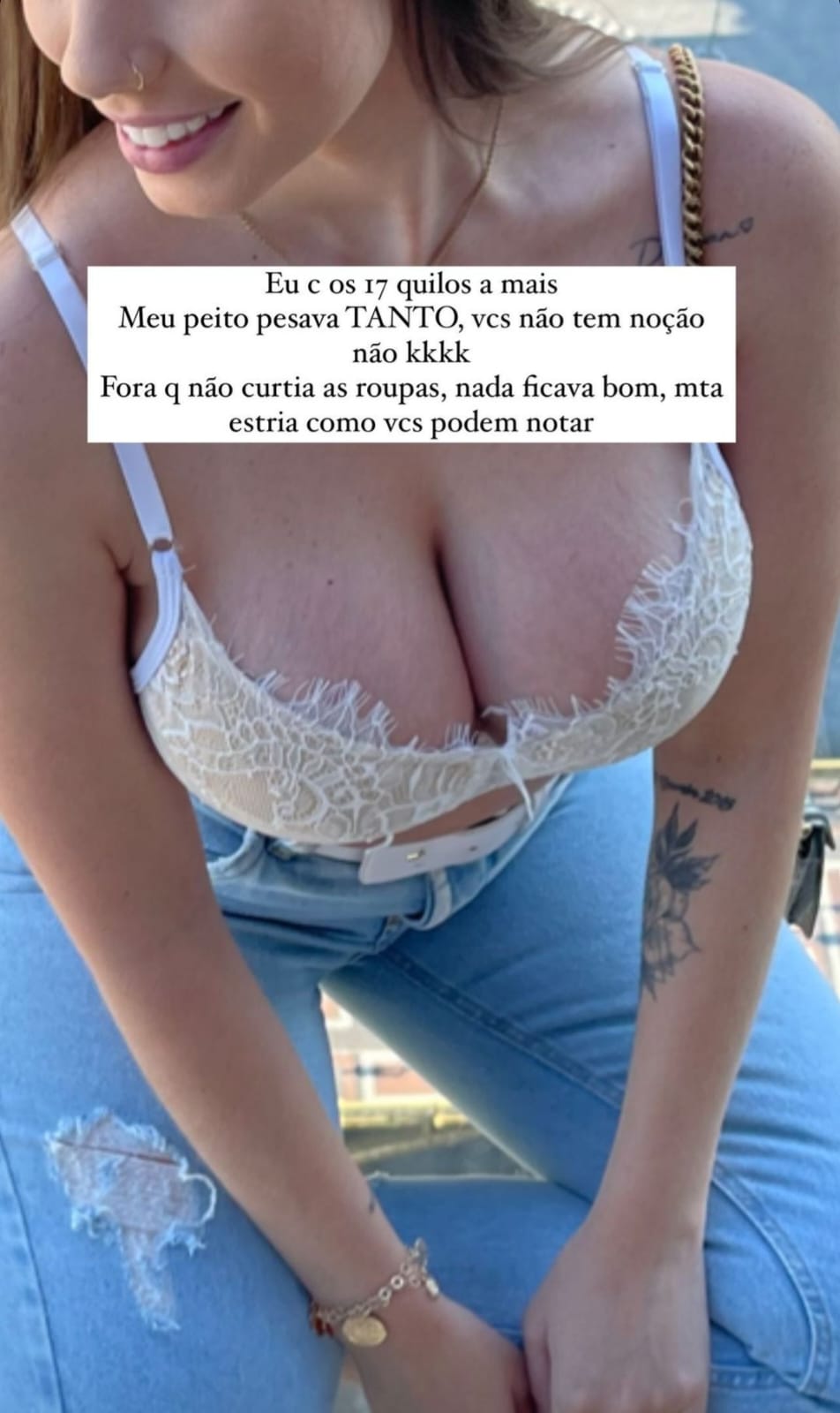 Maria Lina mostra antes e depois de cirurgia plástica nos seios - Instagram