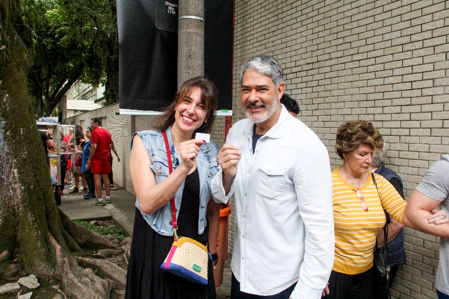 Natasha Dantas e William Bonner