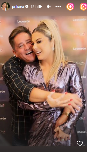 Poliana Rocha celebra 26 anos com Leonardo