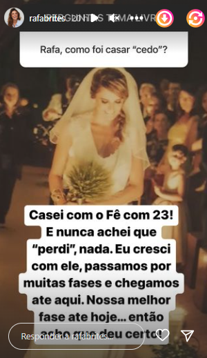 Rafa Brites fala sobre casamento