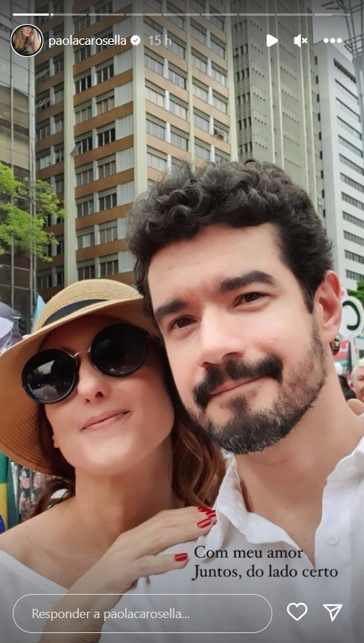 Paola Carosella com Manuel Sá - Créditos: Reprodução / Instagram