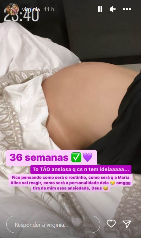 Virginia Fonseca mostra a barriga de grávida