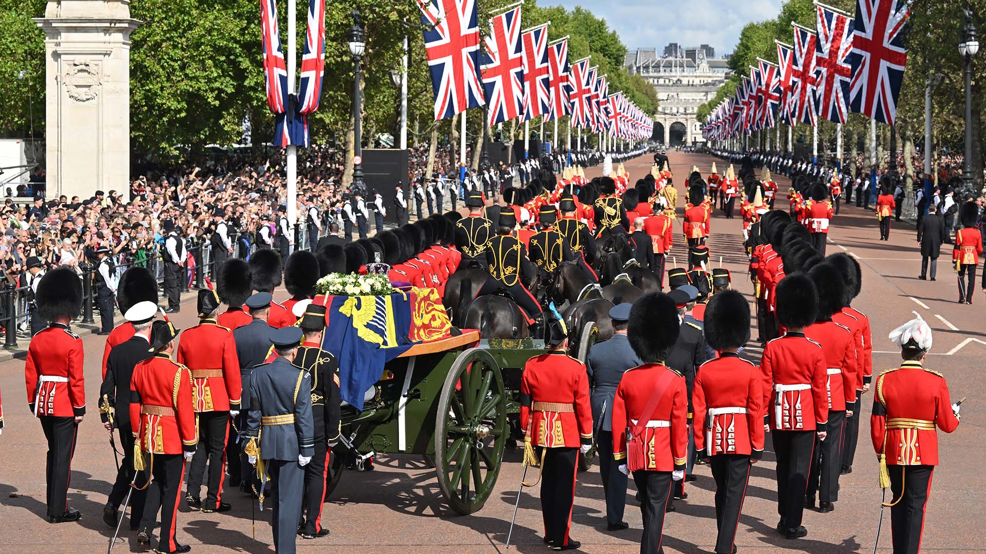 Cortejo fúnebre da Rainha Elizabeth II em Londres