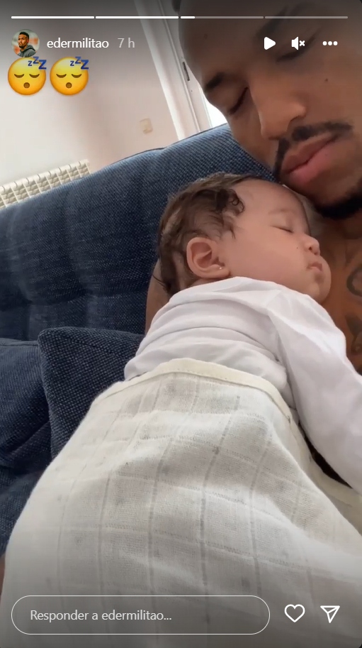 Éder Militão mostra momentos com filha - Créditos: reprodução / Instagram