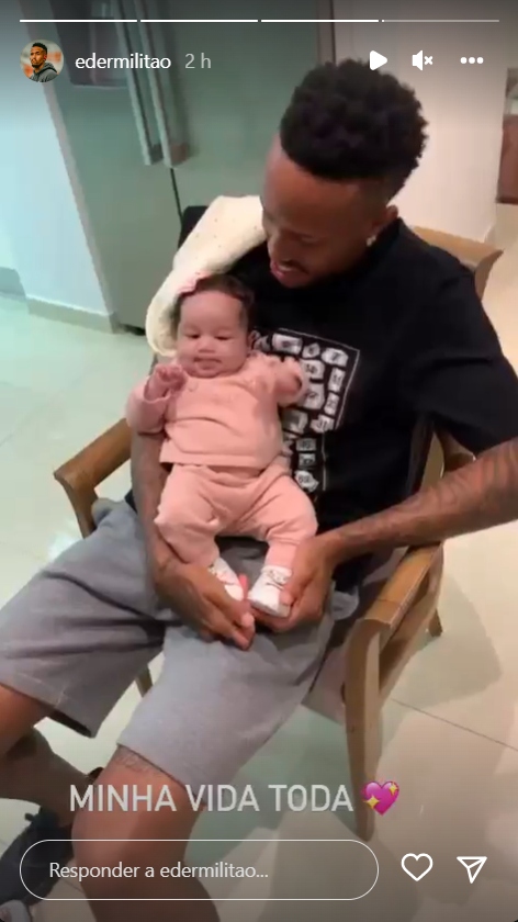 Éder Militão mostra momentos com filha - Créditos: reprodução / Instagram