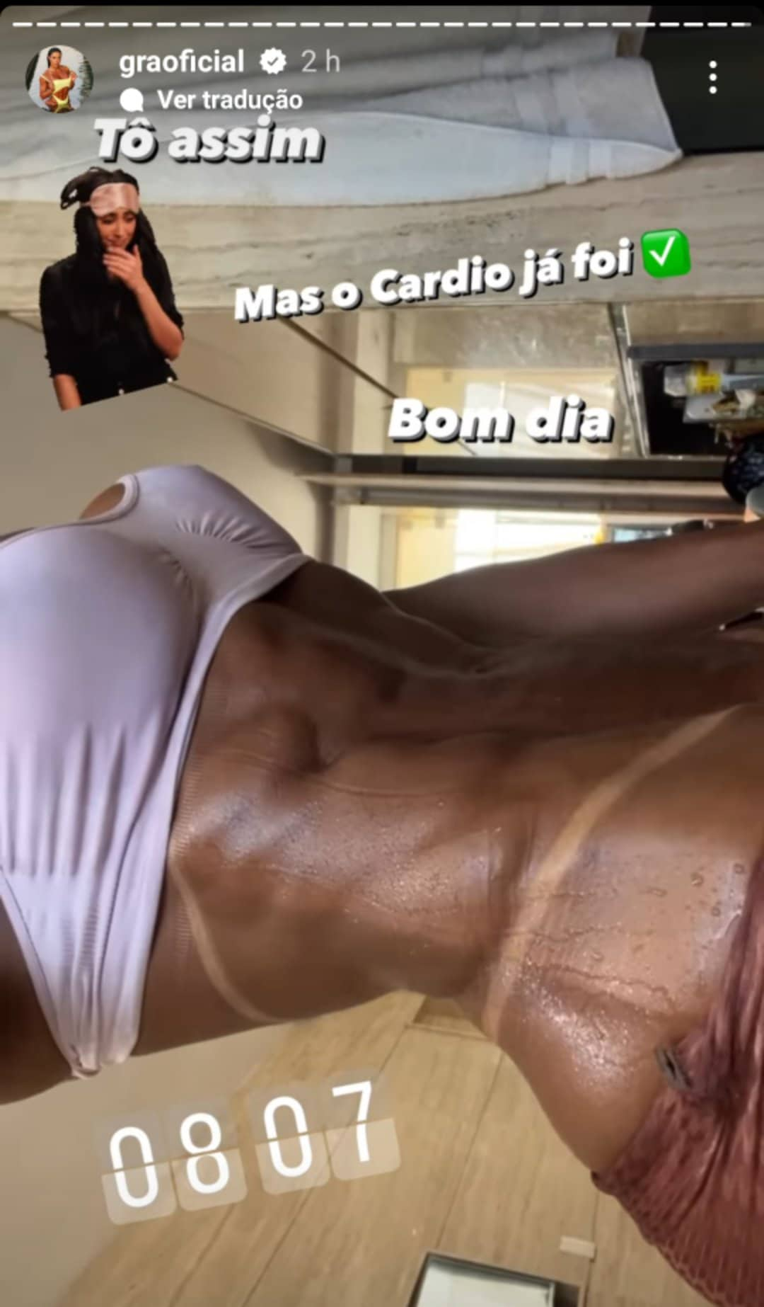 Gracyanne Barbosa cardio matinal