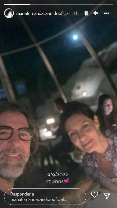 Maria Fernanda Cândido com o marido, Petrit Spahira