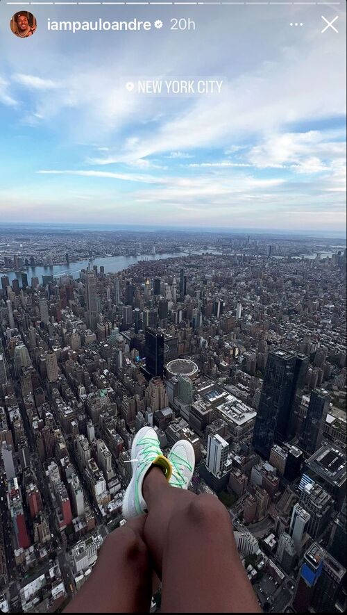 “Experiência incrível”, escreveu o medalhista olímpico na legenda das fotos publicadas em seu Instagram