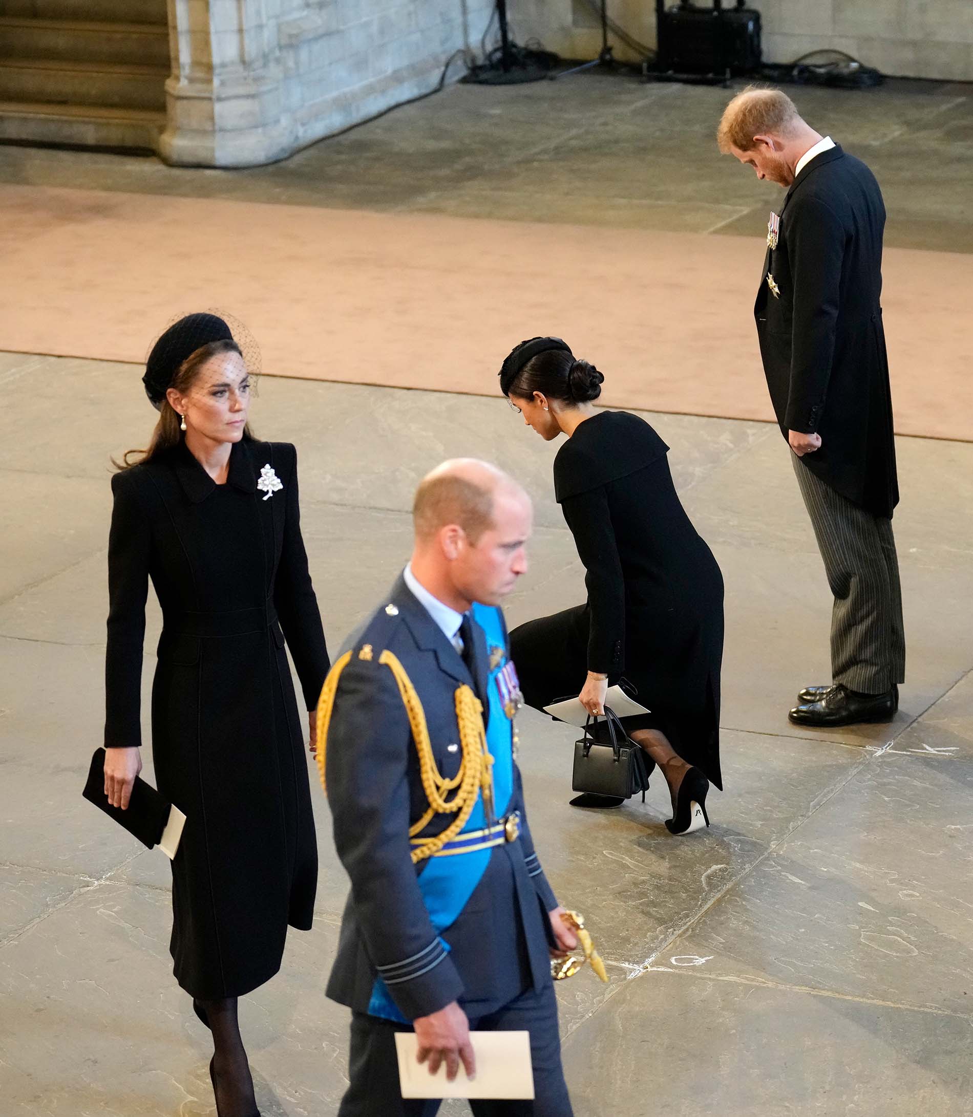 Príncipe William, Kate Middleton, príncipe Harry e Meghan Markle