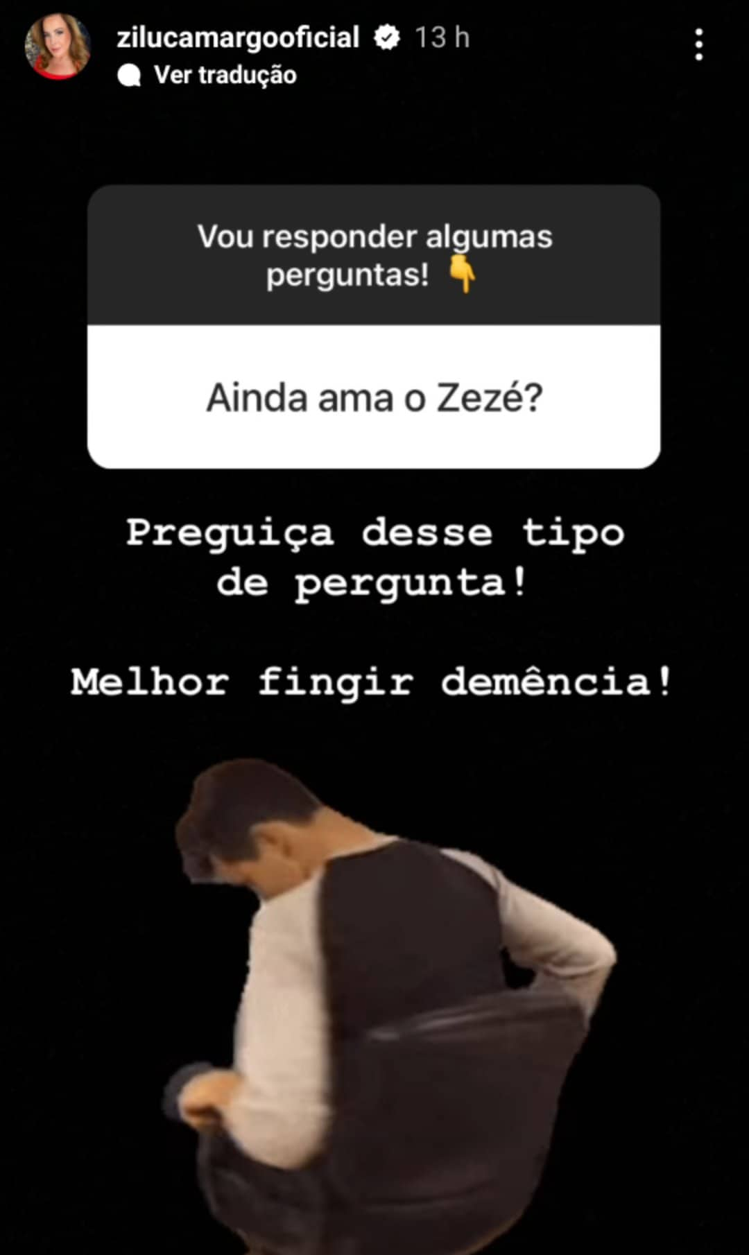 Zilu Camargo fala sobre Zezé Di Camargo