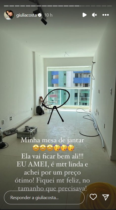 Giulia Costa mostra sua casa - Créditos: Reprodução / Instagram