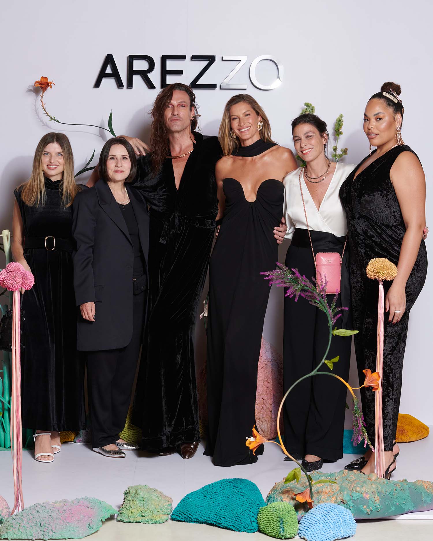 Renata Garcia, Silvana Holzmeister, Dudu Bertolini, A übermodel Gisele, Maria Laura Neves e Rita Carreira