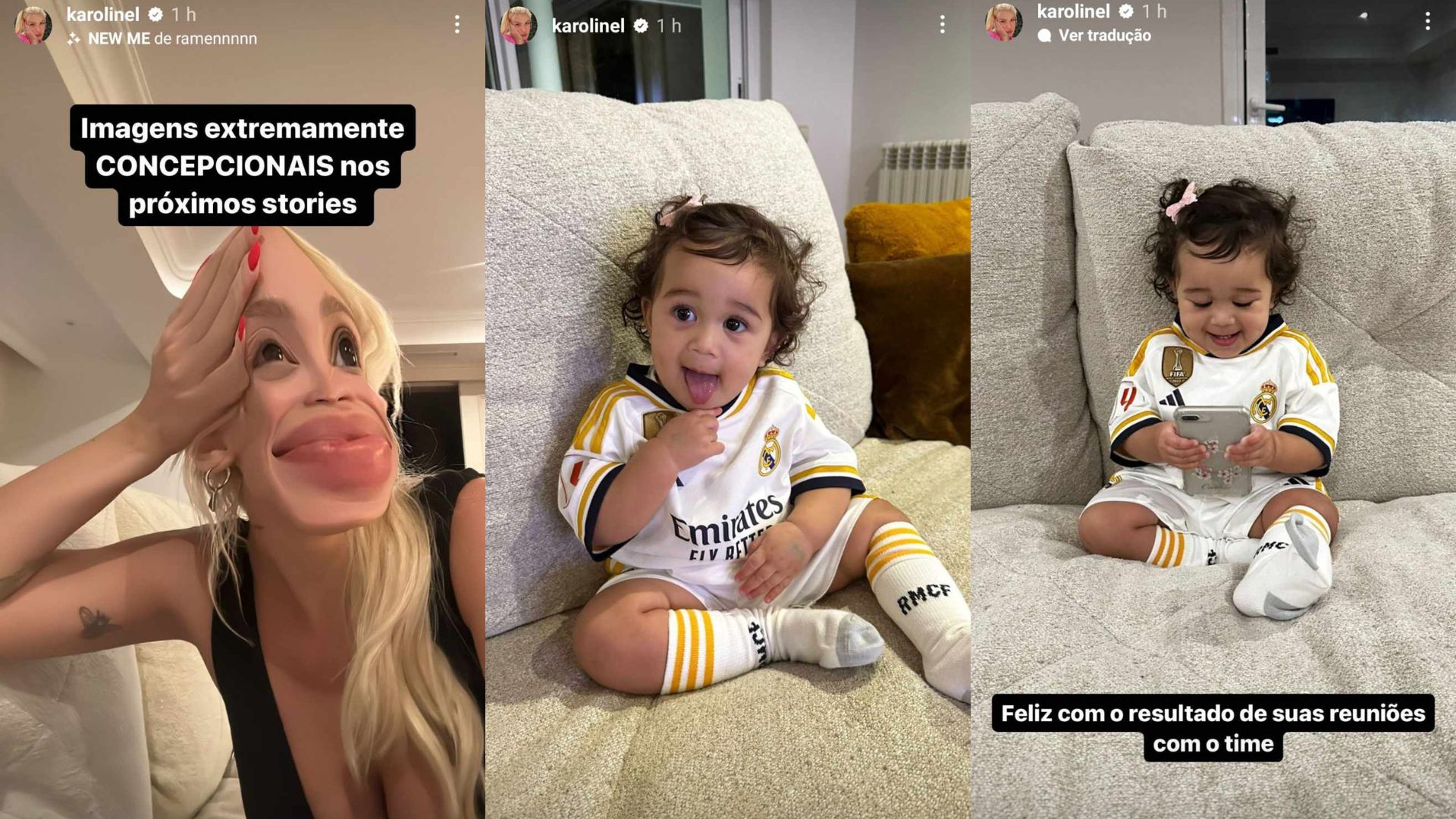 Filha de Éder Militão ganha uniforme do Real Madrid e vira jogadora de futebol