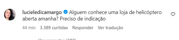 Comentário de Luciele Di Camargo