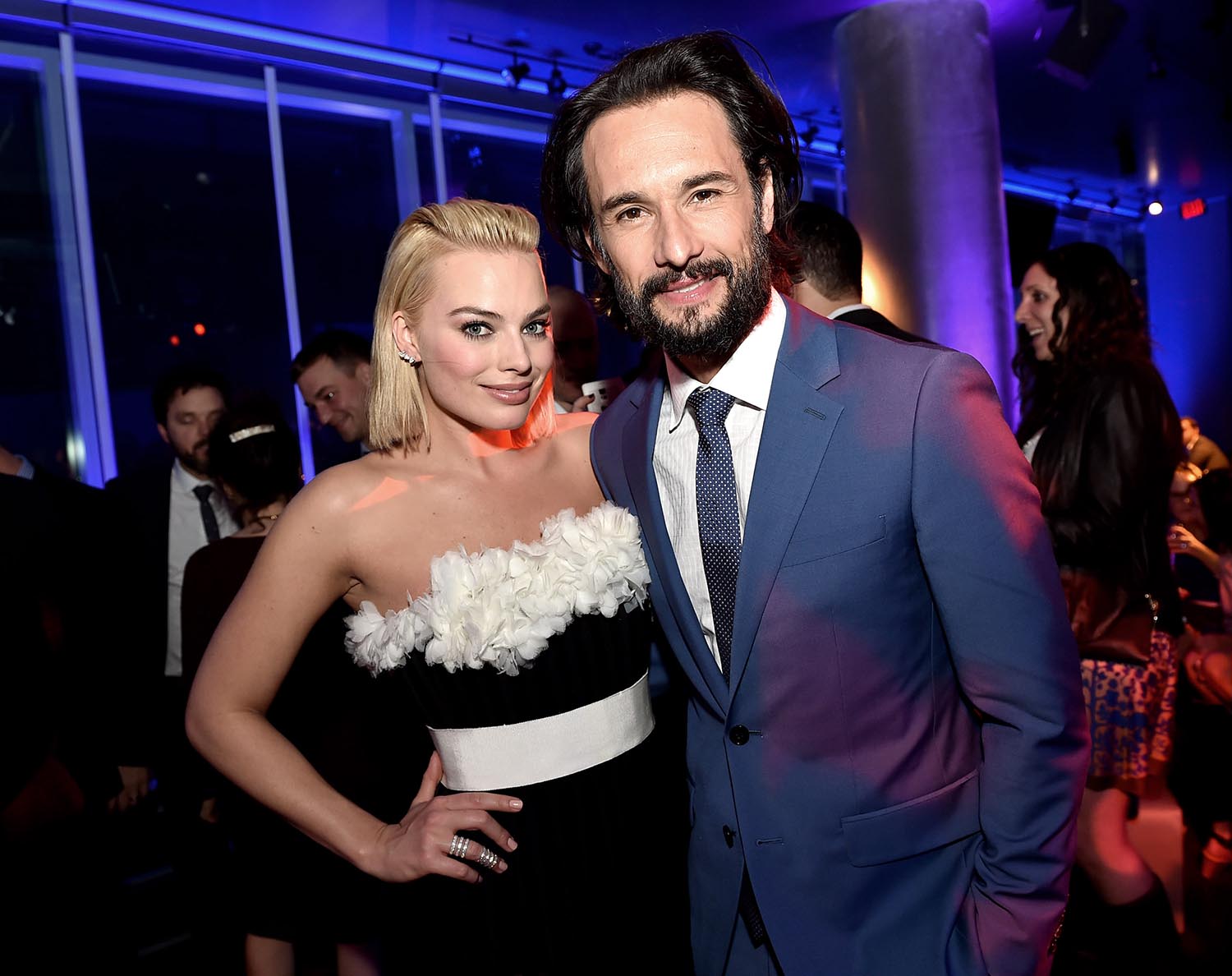 Margot e Rodrigo Santoro ... em um evento de moda, também em Los Angeles, em 2015