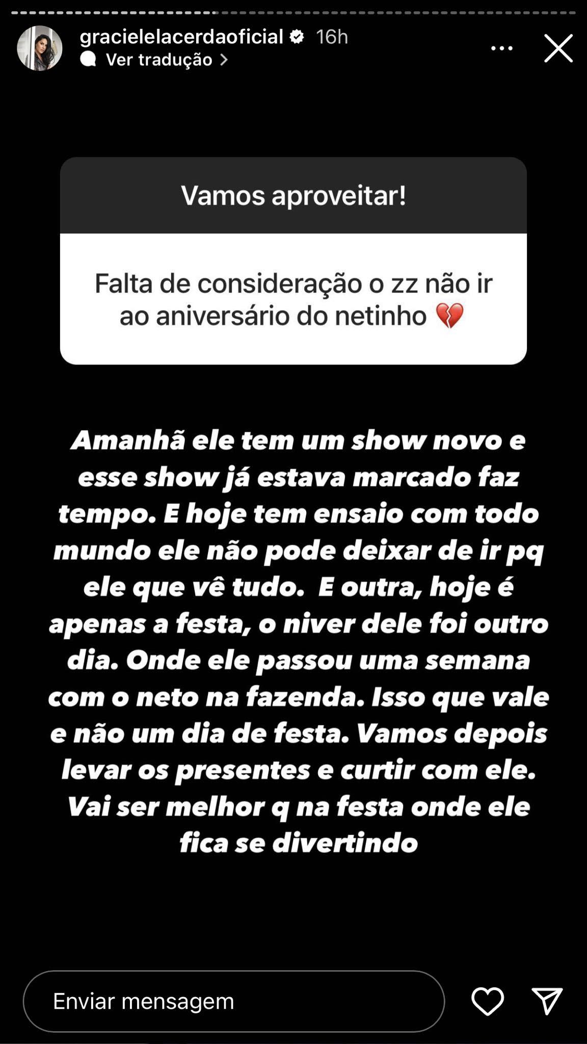 Post de Graciele Lacerda