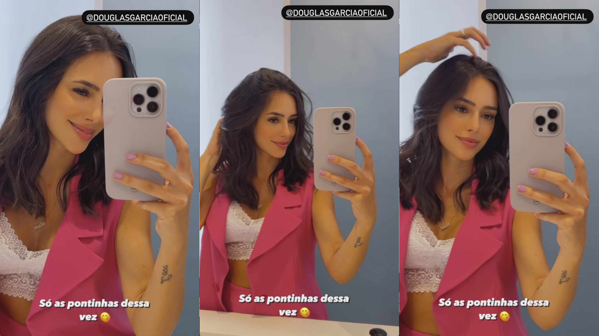 Bruna Biancardi encanta ao apostar em novo visual: "Só as pontinhas"