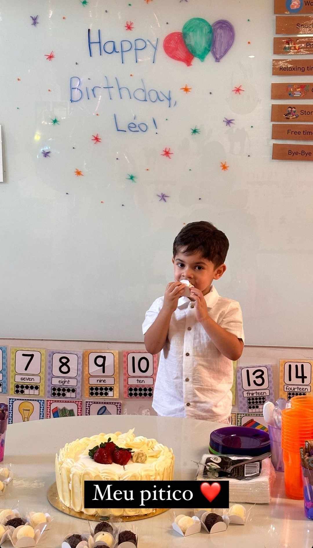 Filho de Marília Mendonça ganha festa de aniversário com amigos da escola