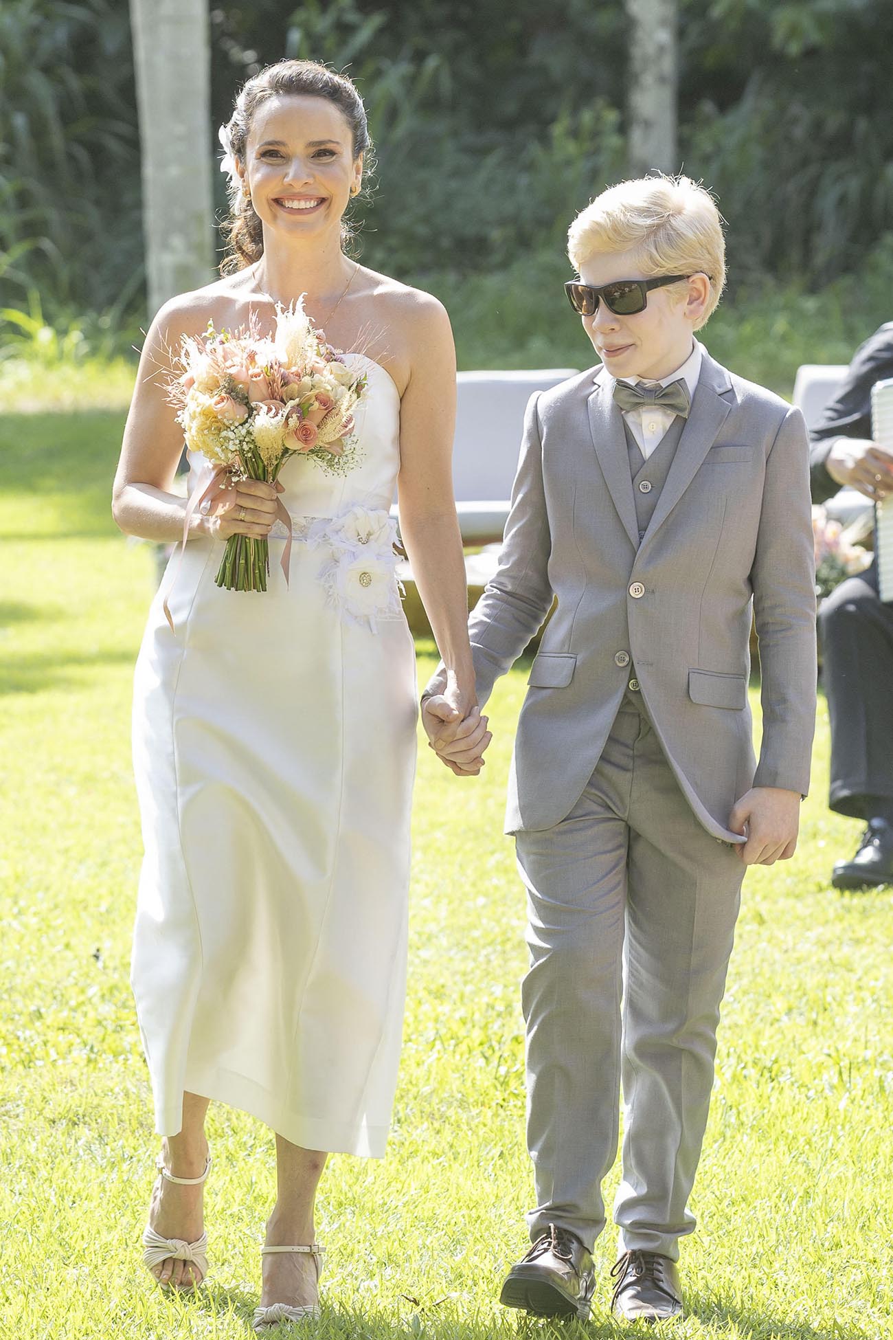 Casamento de Marino (Leandro Lima) e Lucinda (Débora Falabella) na novela Terra e Paixão