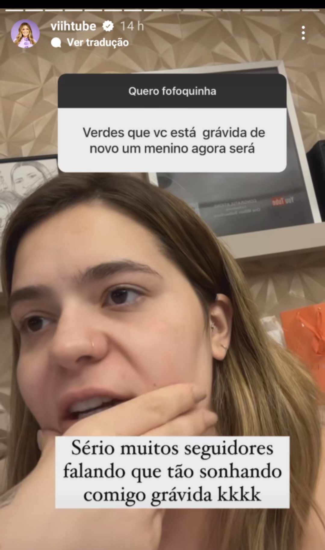 Viih tube fala sobre gravidez