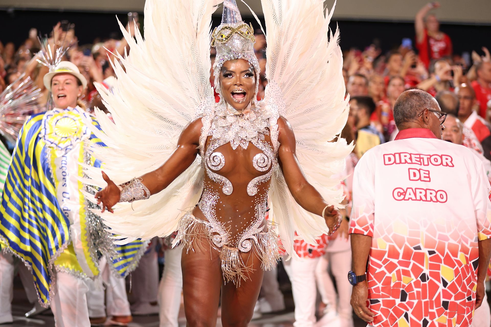 Adriana Bombom no desfile da Grande Rio