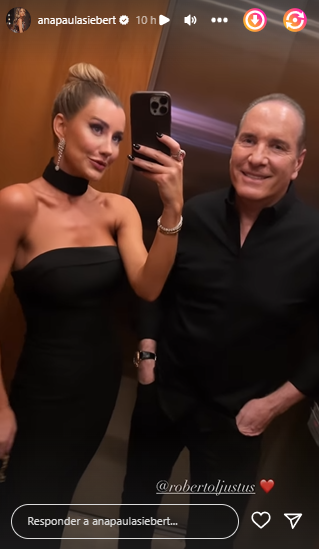 Ana Paula Siebert celebra 35 anos com Roberto Justus