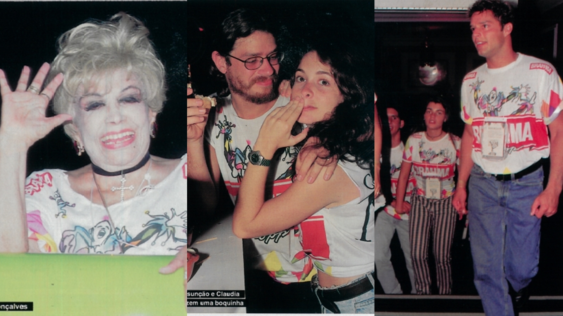 Famosos no Carnaval de 1997