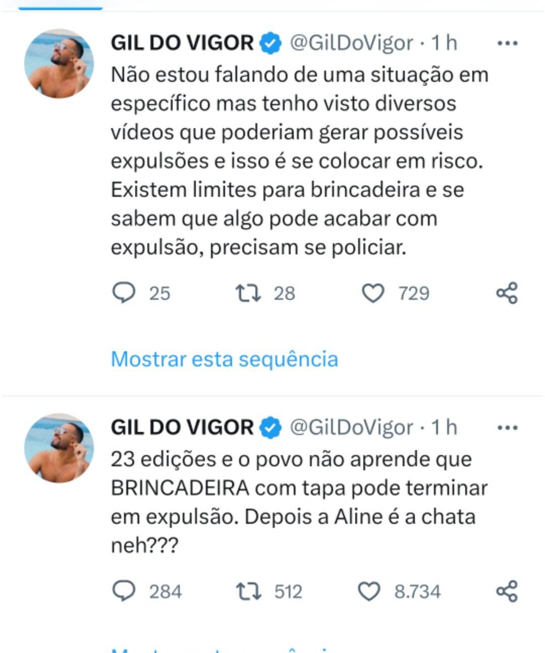 Gil do Vigor comenta agressões de Larissa do BBB 23