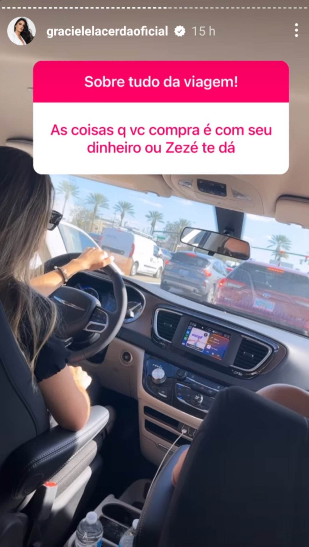 Graciele Laceda falando se é bancada por Zezé