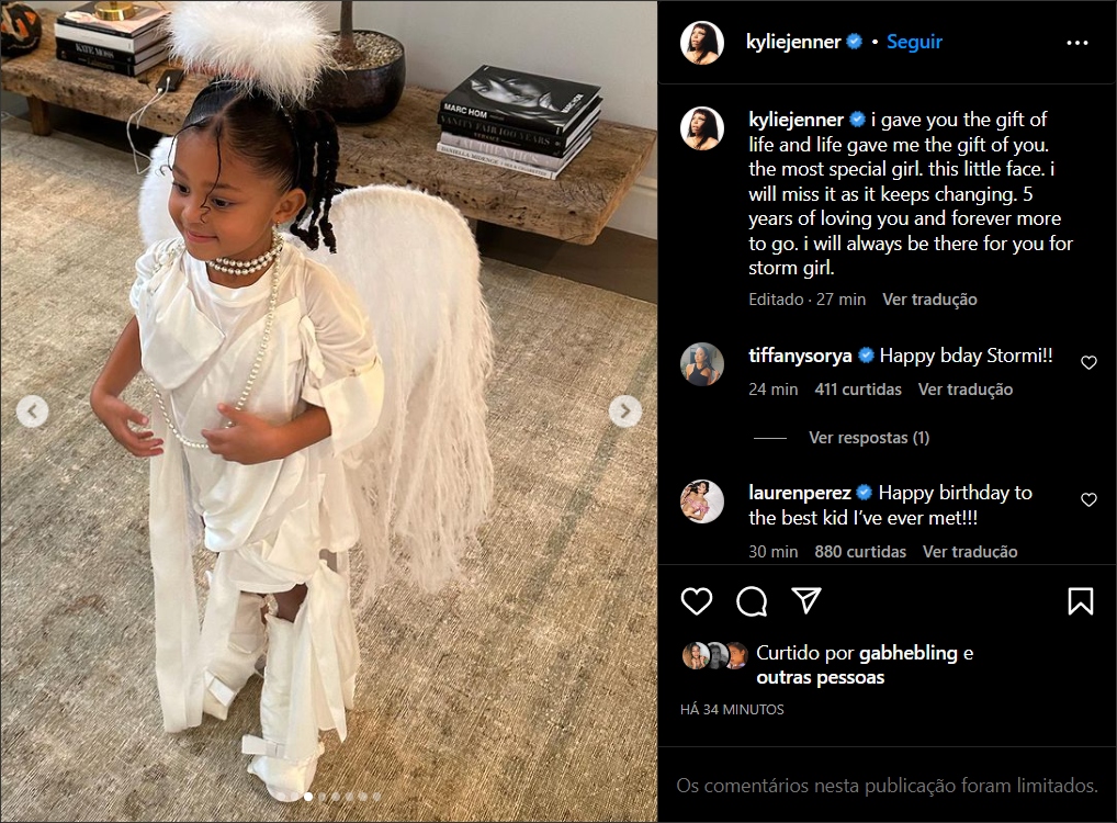 Kylie Jenner comemora aniversário de Stormi - Créditos: Reprodução / Instagram