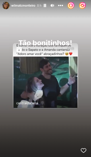 Mãe de Cara de Sapato se derrete ao ver o lutador cantando com Amanda