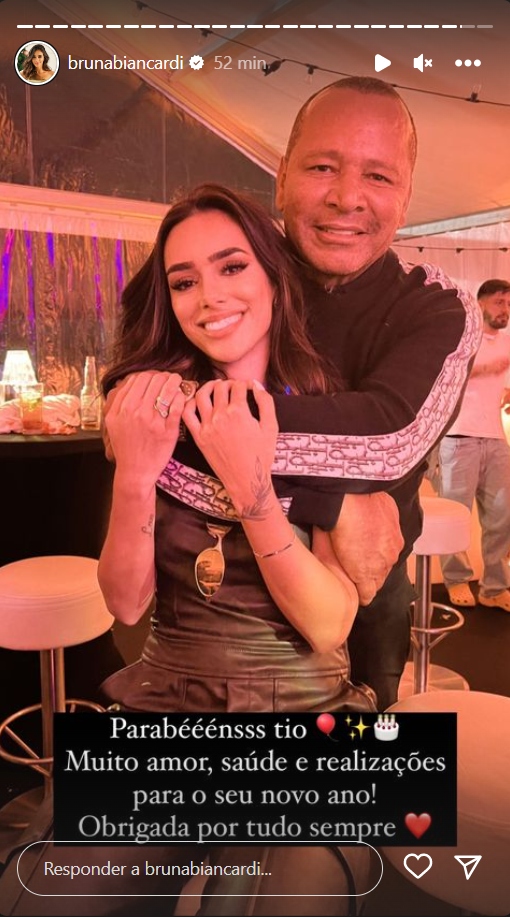 Bruna Biancardi parabeniza Neymar Pai - Créditos: Reprodução / Instagram