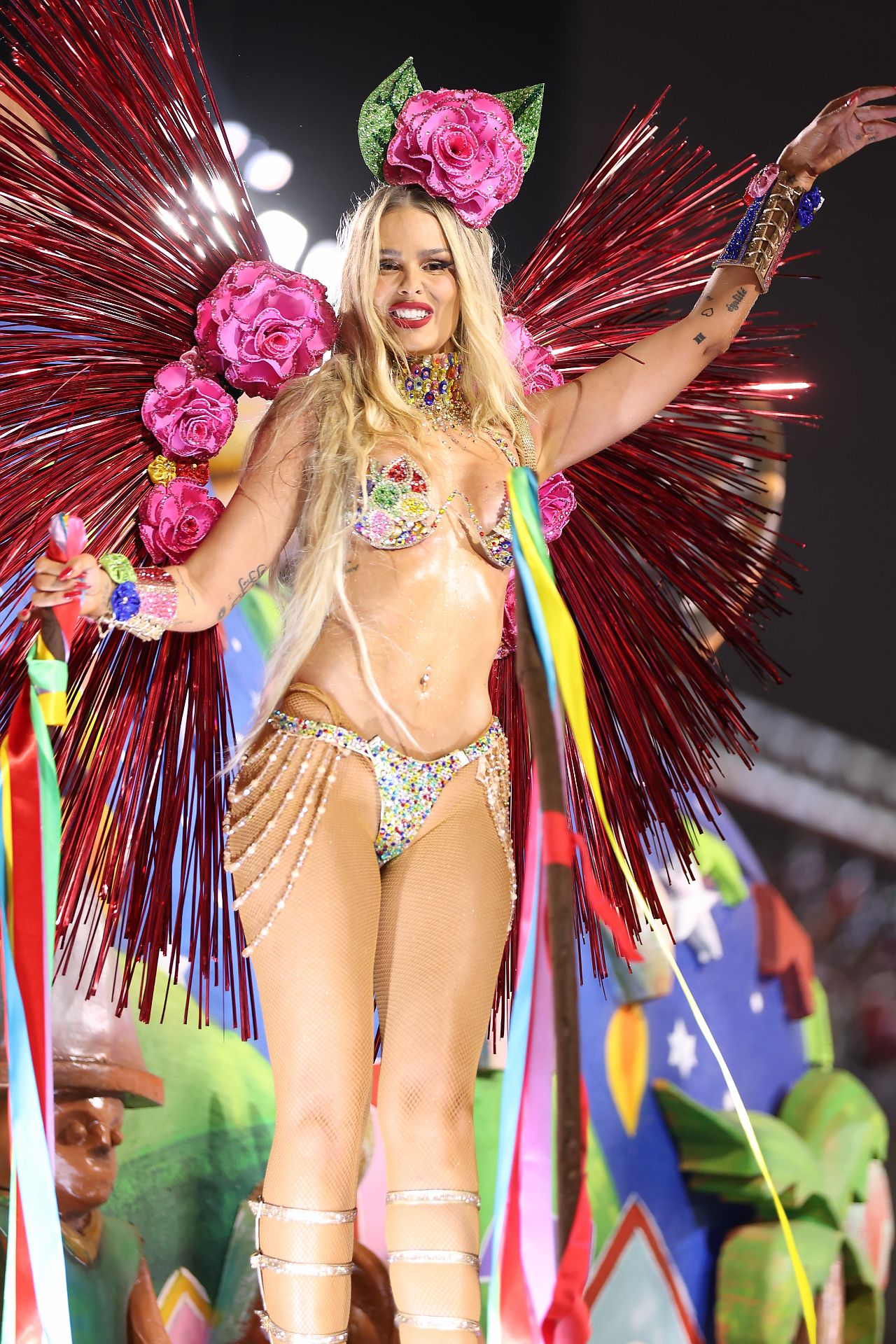 Yasmin Brunet no desfile da Grande Rio