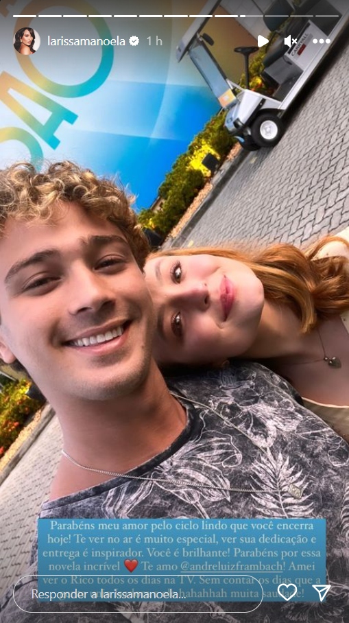 Larissa Manoela elogia André Luiz Frambach - Créditos: Reprodução / Instagram