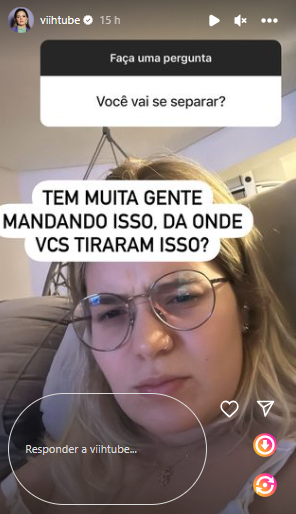 Viih Tube comenta rumores de separação