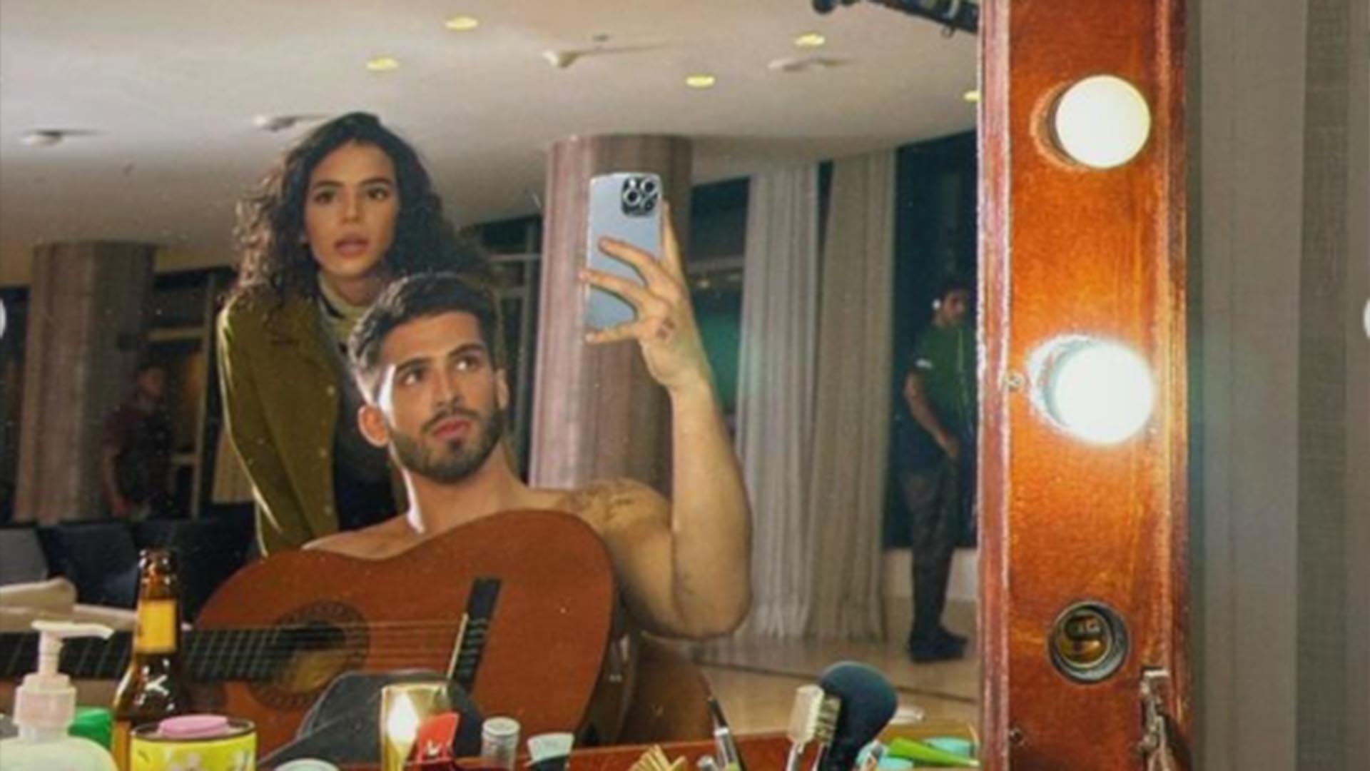 João Guilherme mostra foto com Bruna Marquezine