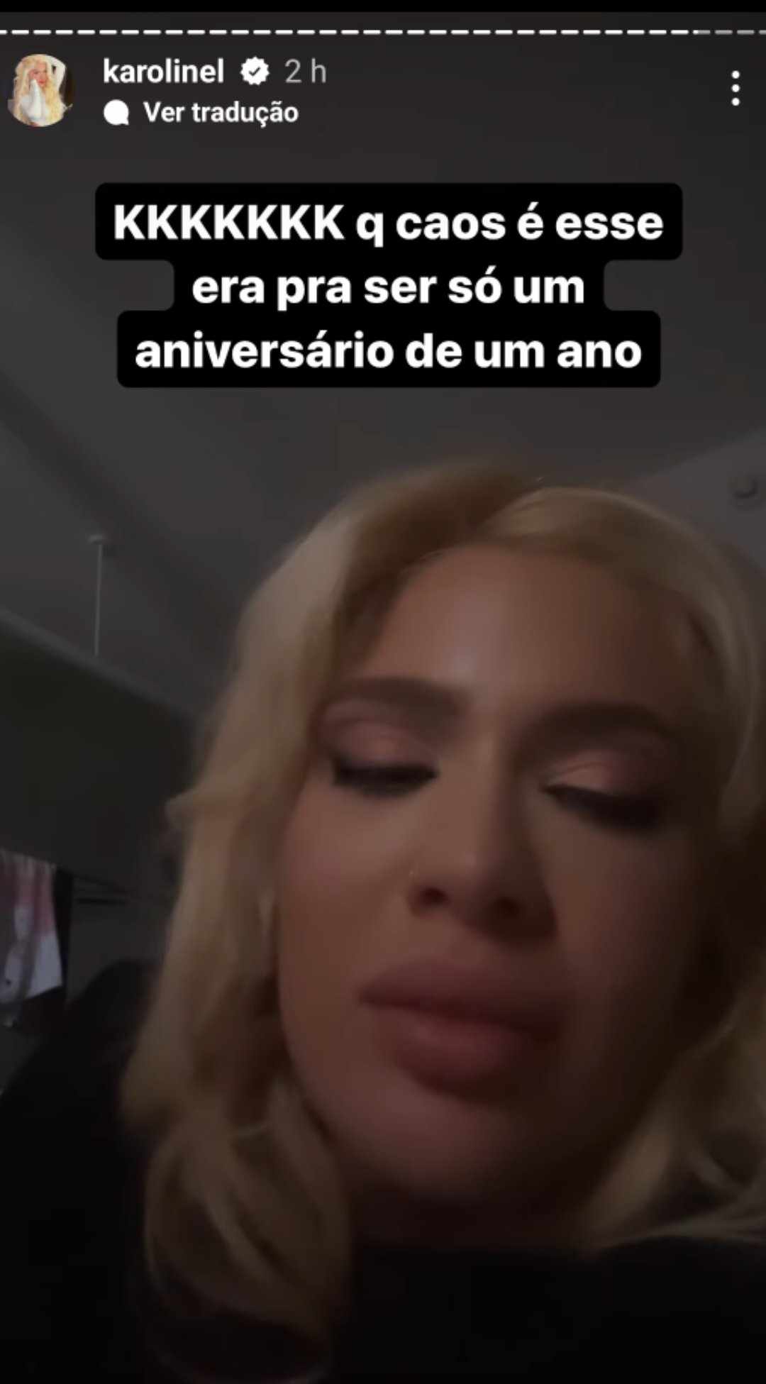 Karoline Lima falando