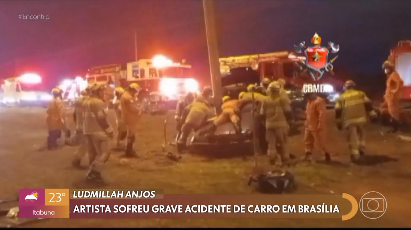 Ludmillah Anjos aparece na TV após sofrer acidente de carro