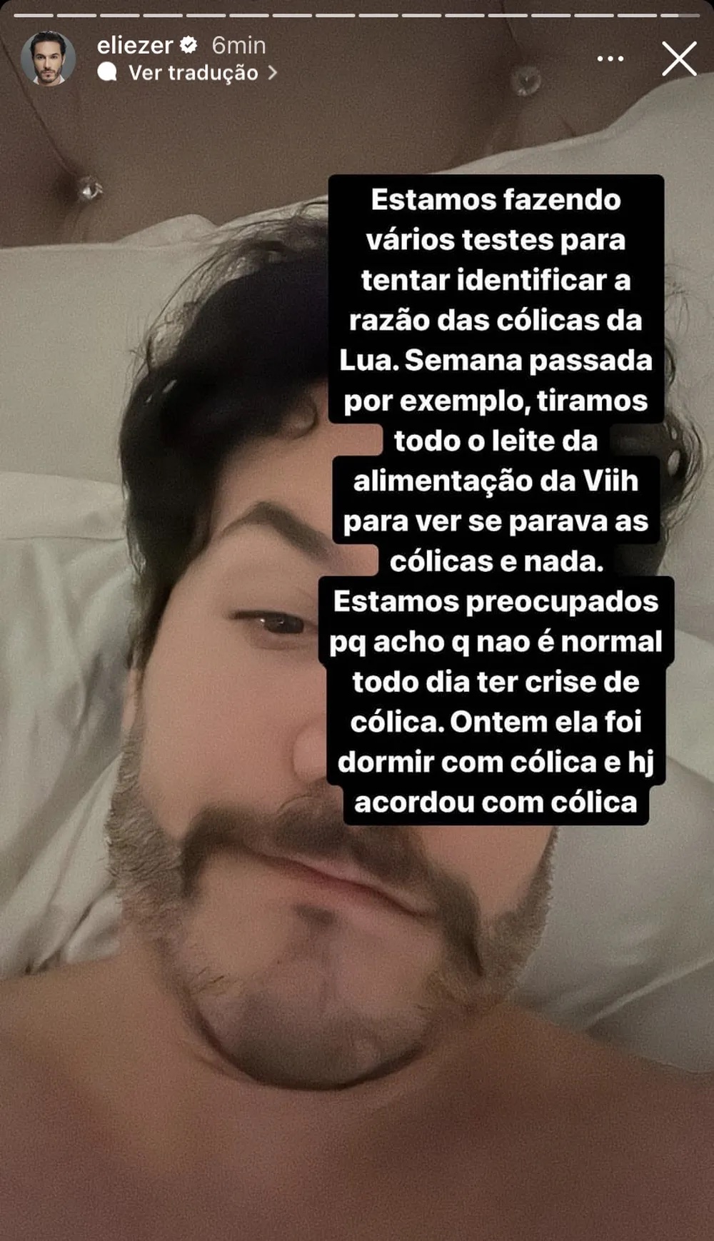 Eliezer detalha problema da filha