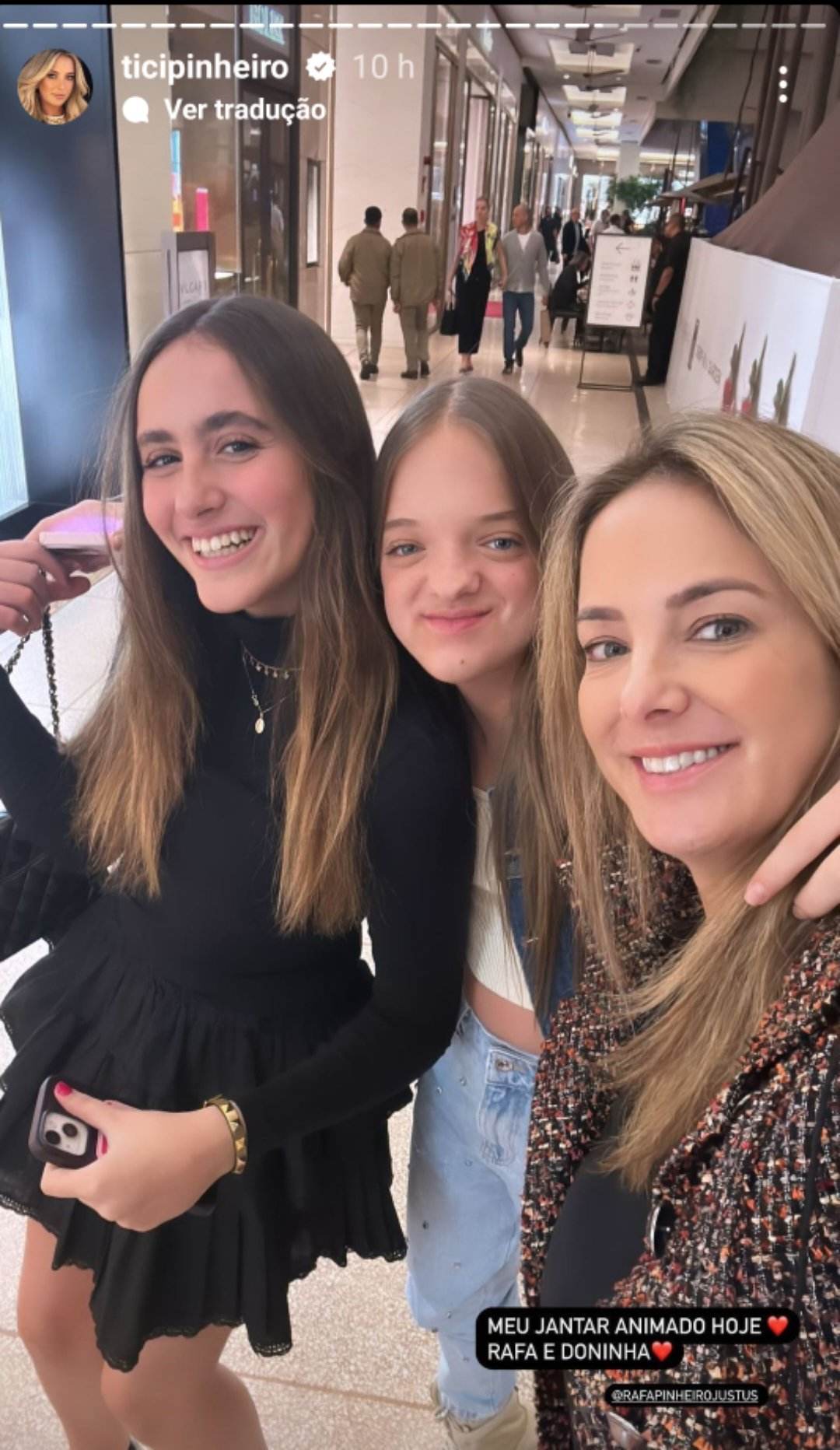 Filha de Marcos Mion com a filha de Ticiane Pinheiro, Rafaella Justis