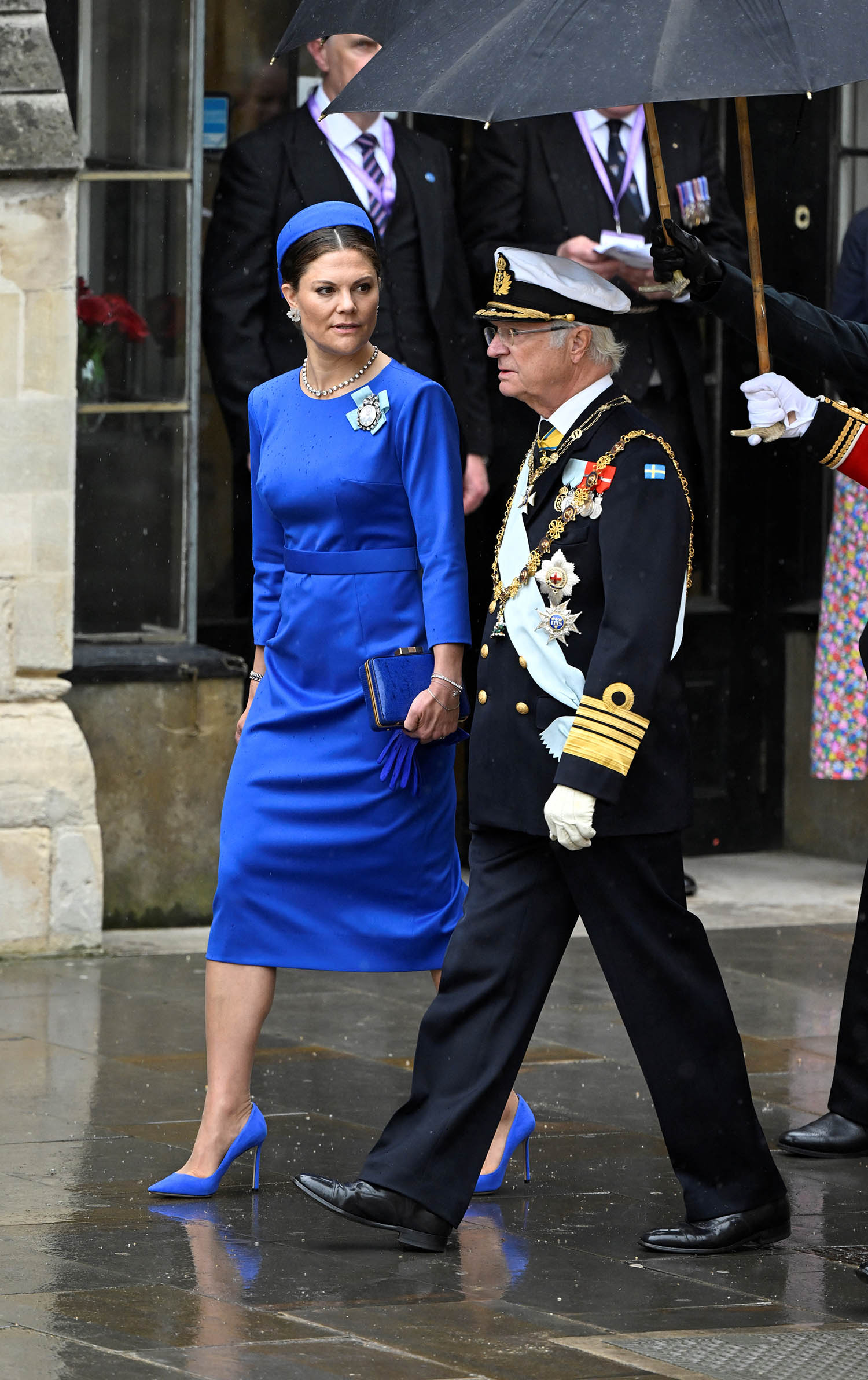 Rei da Suécia Carl XVI Gustaf e princesa Victoria