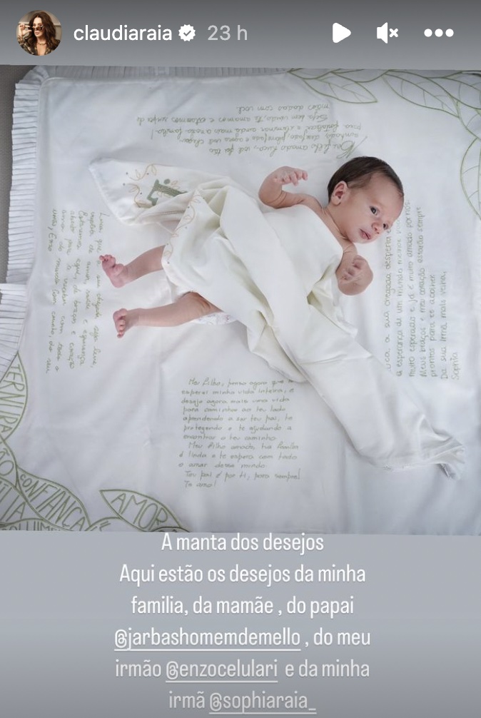 Filho de Claudia Raia