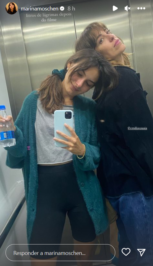 Marina Moschen e a namorada, Emilia 