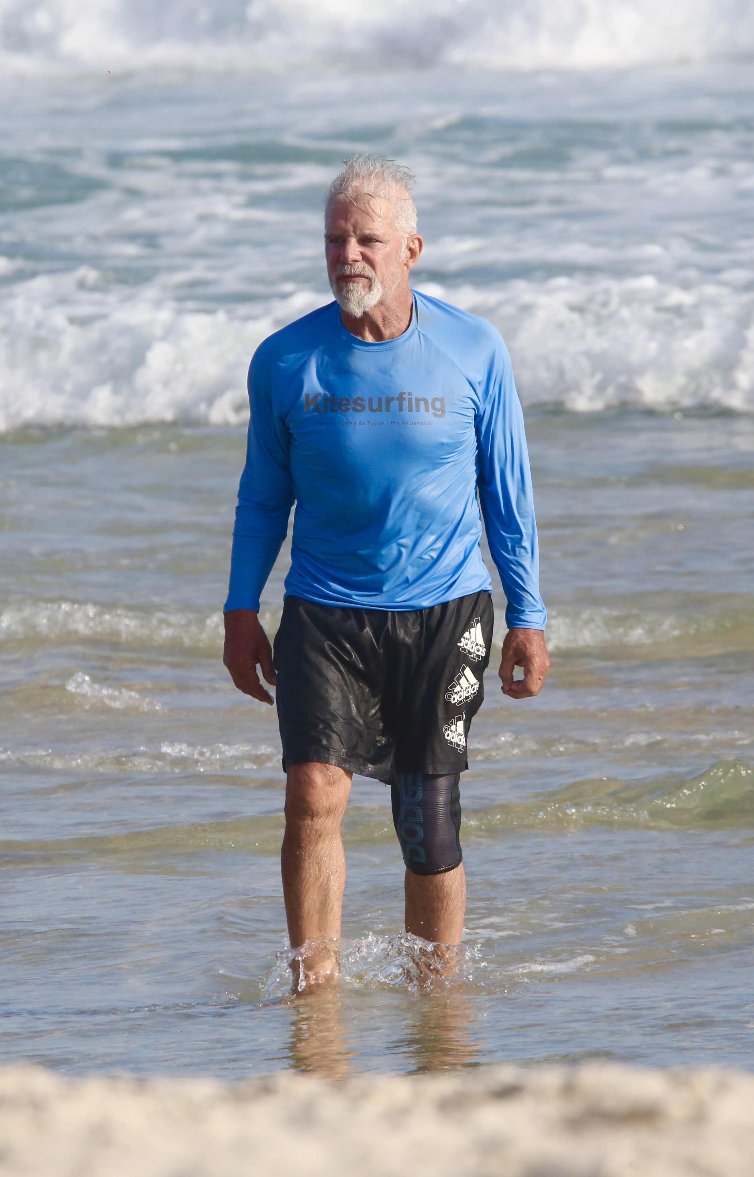 Raul Gazolla na praia