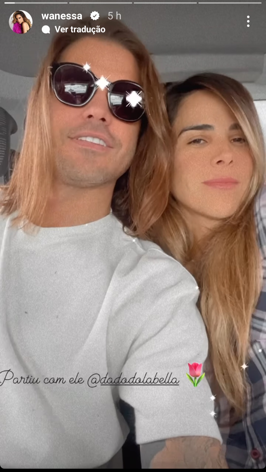 Wanessa e Dado Dolbaella viajando