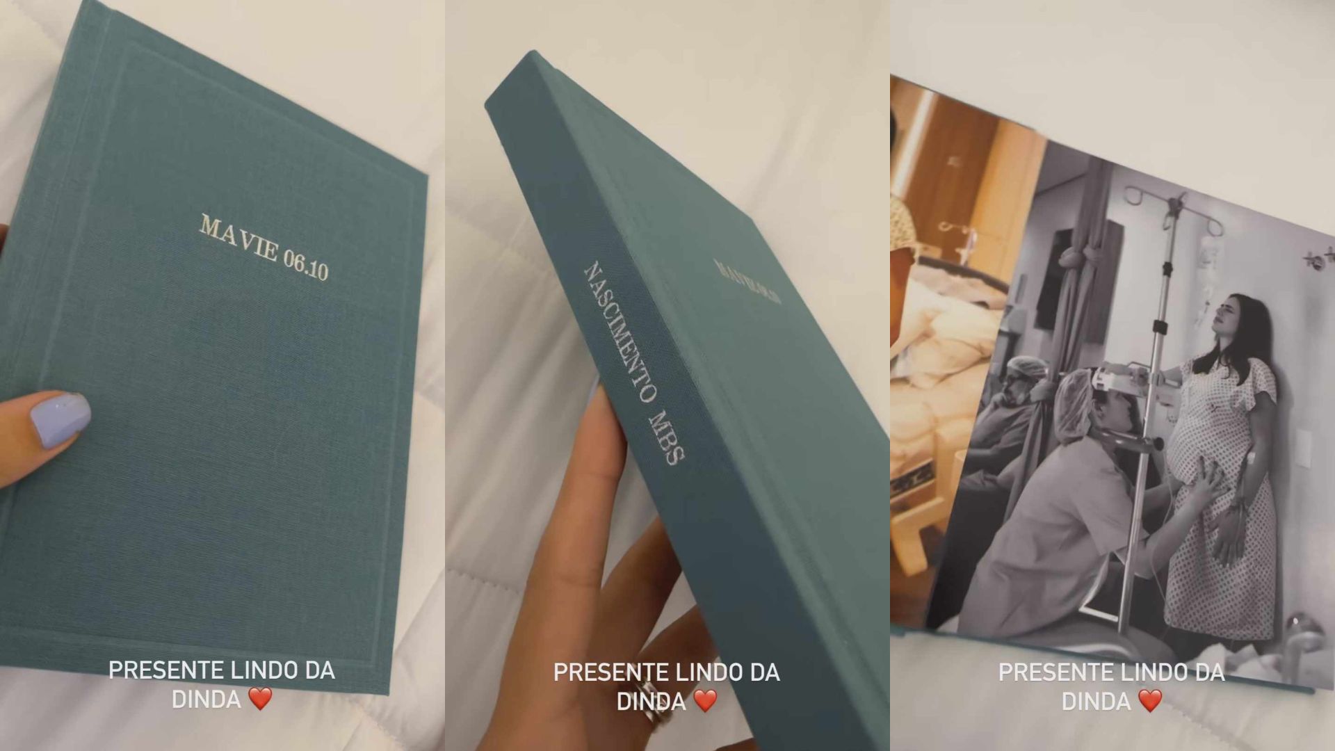 Bruna Biancardi mostra detalhes do álbum de fotos do nascimento de Mavie