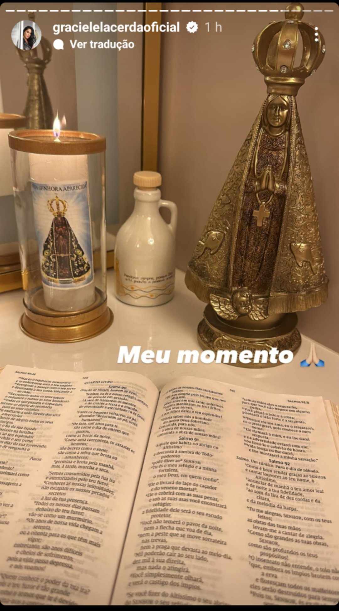 graciele lacerda momento religioso